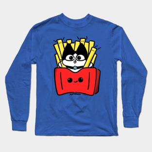 Happy Kitty Fries Long Sleeve T-Shirt